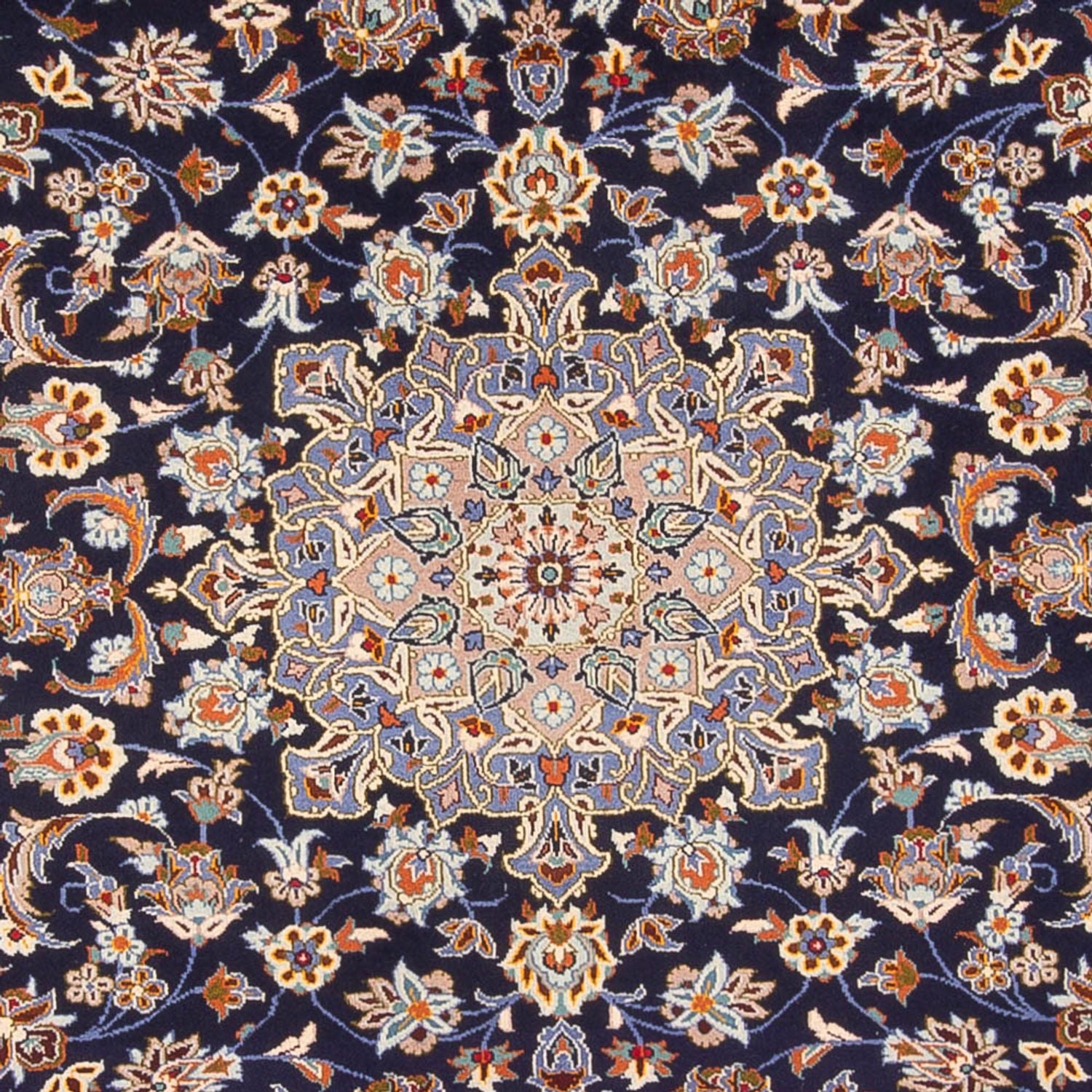 Tappeto Persero - Keshan - 395 x 292 cm - blu scuro