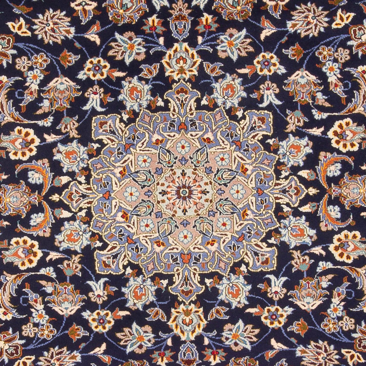 Tappeto Persero - Keshan - 395 x 292 cm - blu scuro