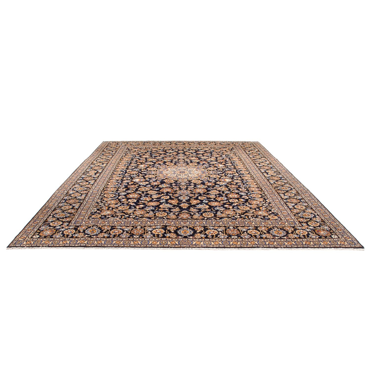 Tappeto Persero - Keshan - 390 x 295 cm - blu scuro