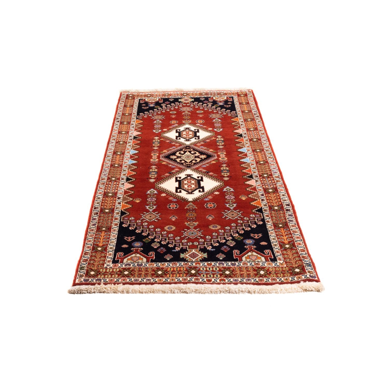 Tappeto corsia Tappeto Gabbeh - Kashkuli Persero - 213 x 85 cm - rosso