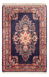 Sarouk Tappeto 67x100cm - Tappeto persiano - Rettangolo / Blu scuro / 67 x 100 cm Rettangolo