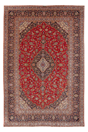 Tappeto Persero - Keshan - 336 x 234 cm - rosso