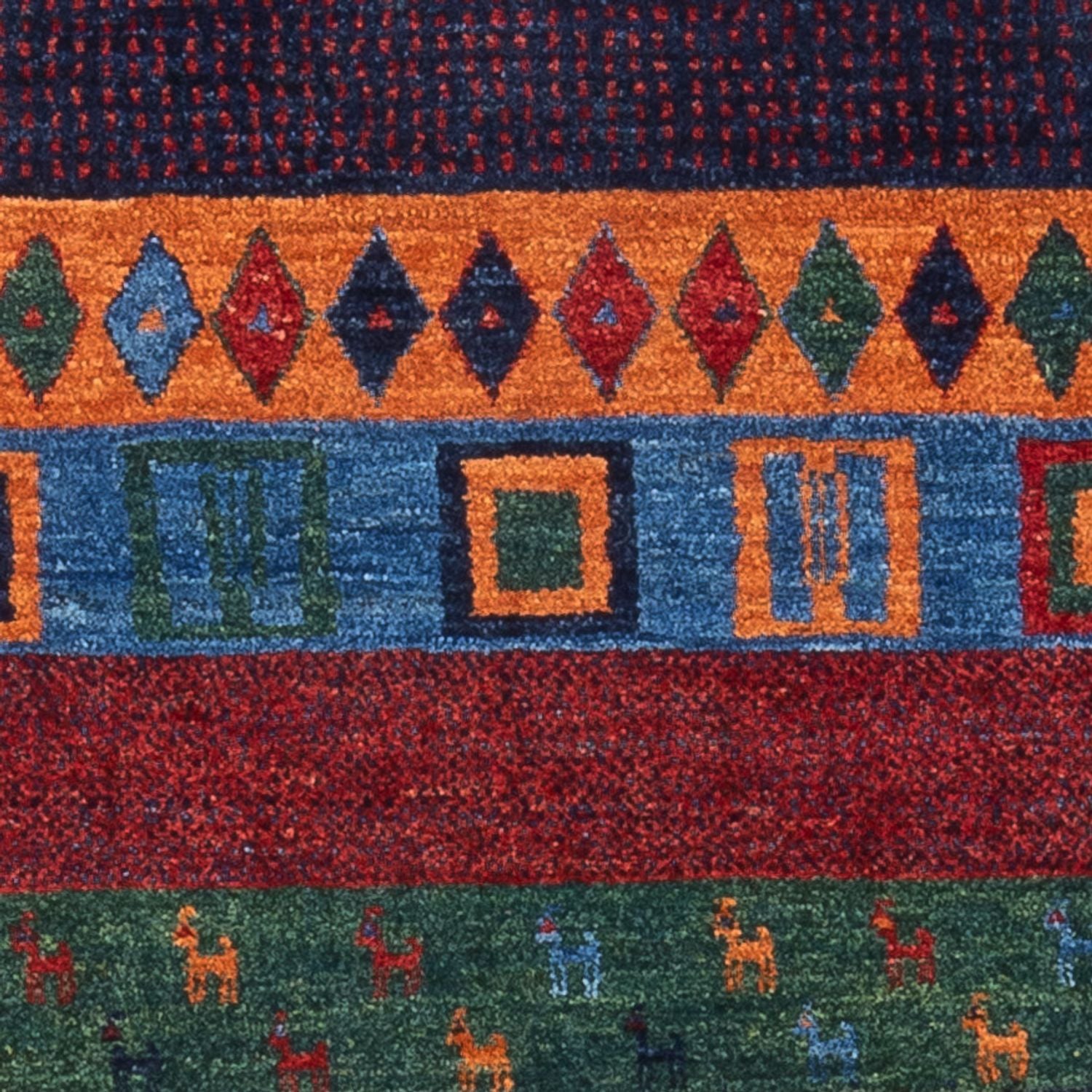 Tappeto Gabbeh - Loribaft Persero - 129 x 83 cm - multicolore