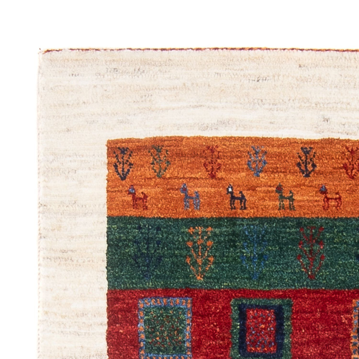 Tappeto Gabbeh - Loribaft Persero - 129 x 83 cm - multicolore