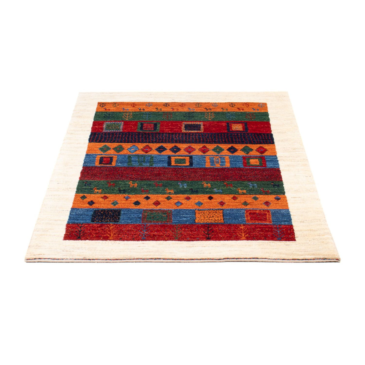 Tappeto Gabbeh - Loribaft Persero - 129 x 83 cm - multicolore