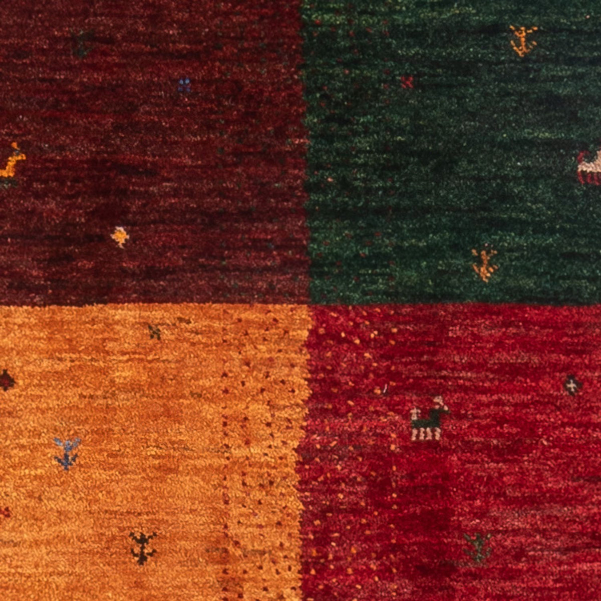 Tappeto Gabbeh - Loribaft Persero - 126 x 82 cm - multicolore