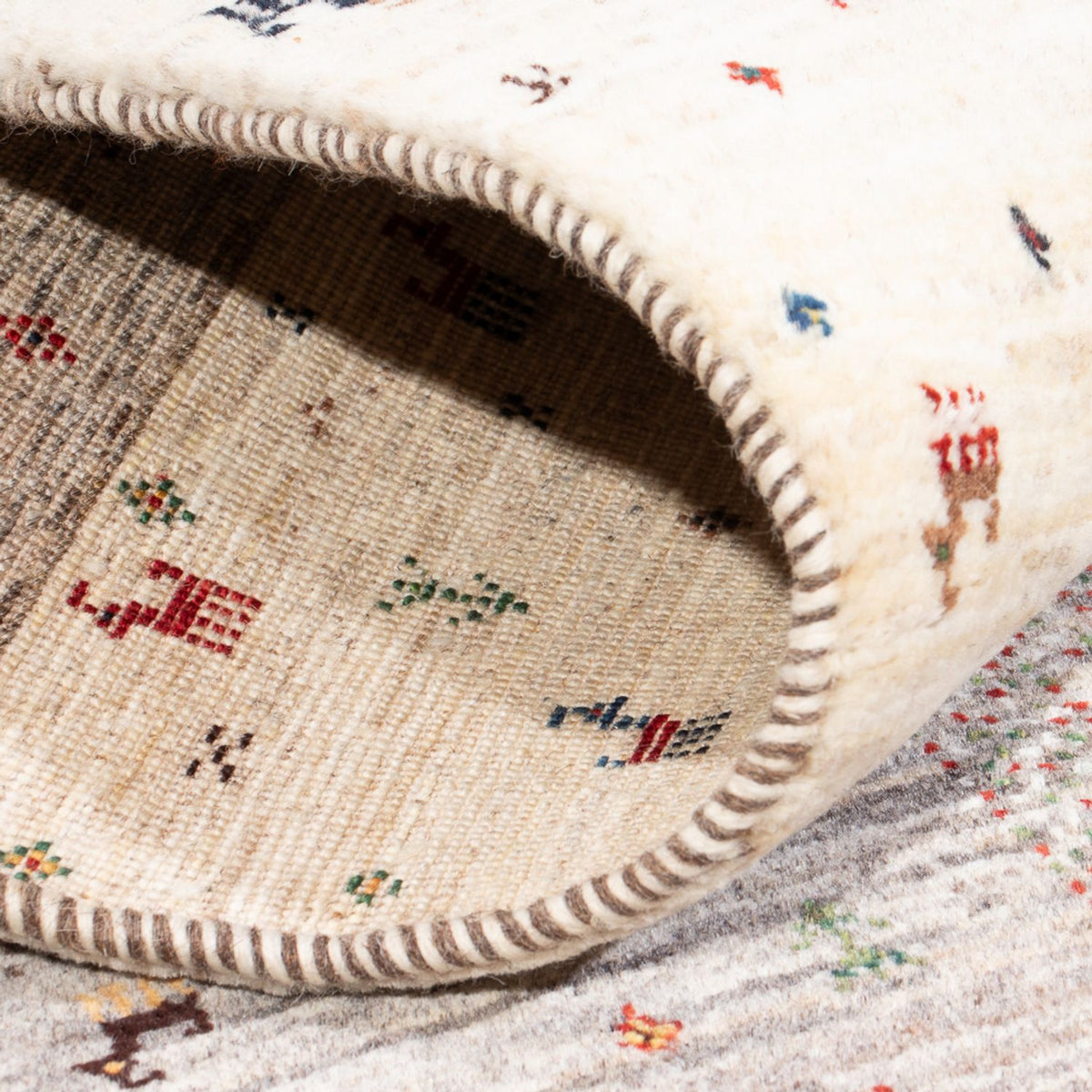 Tappeto Gabbeh - Loribaft Persero - 128 x 86 cm - multicolore