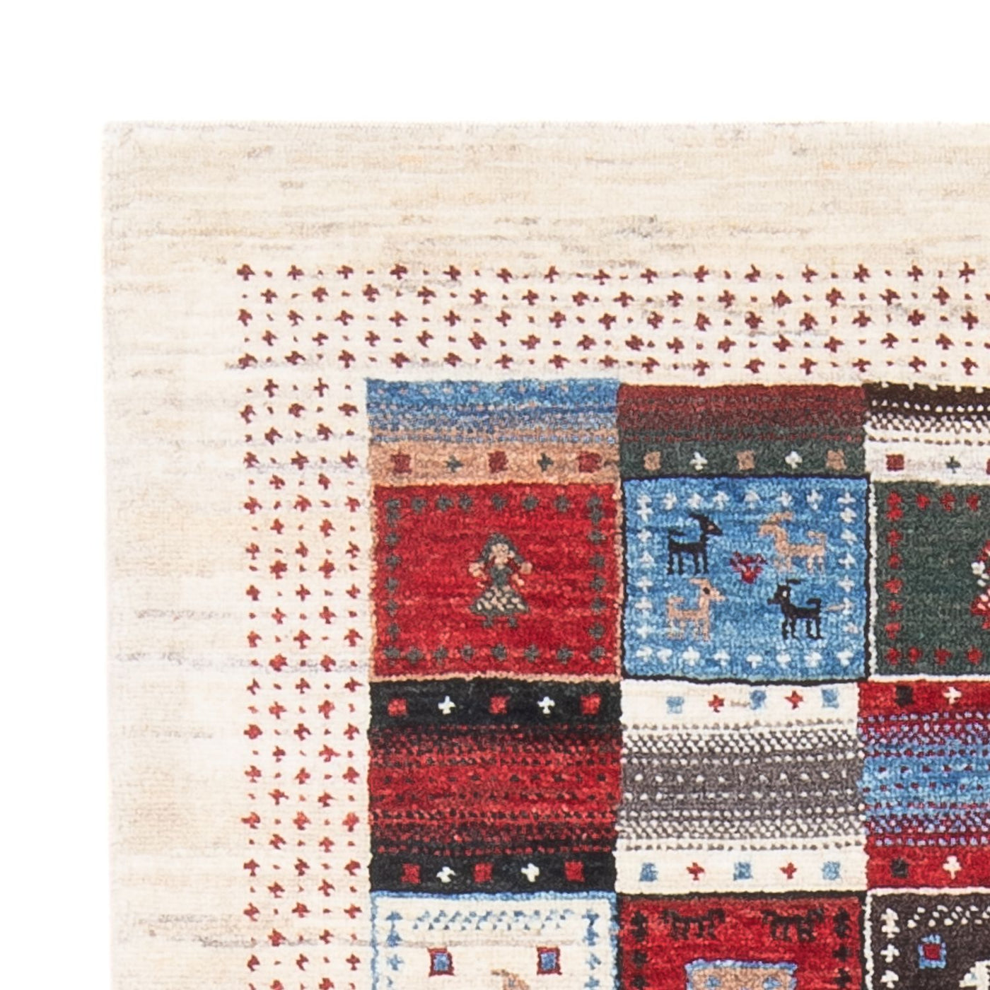 Loribaft Tappeto 128x82cm - Perserteppich Wollteppich