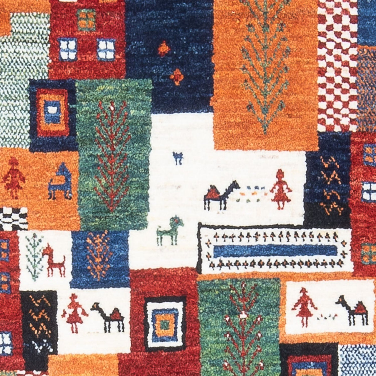 Tappeto Gabbeh - Loribaft Persero - 126 x 83 cm - multicolore