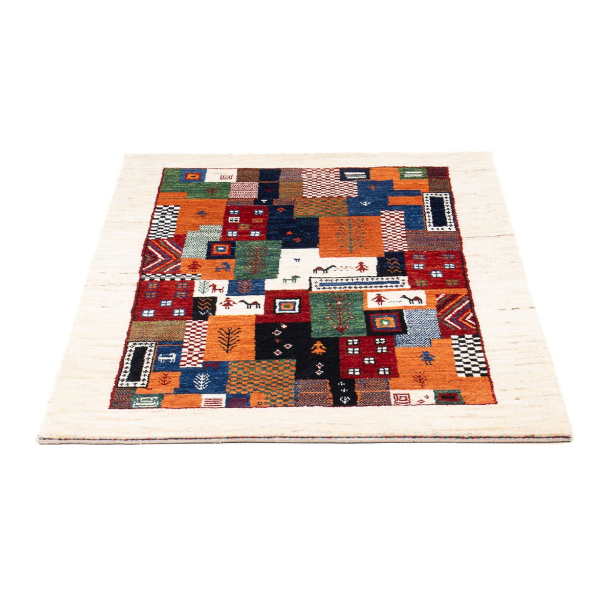 Tappeto Gabbeh - Loribaft Persero - 126 x 83 cm - multicolore