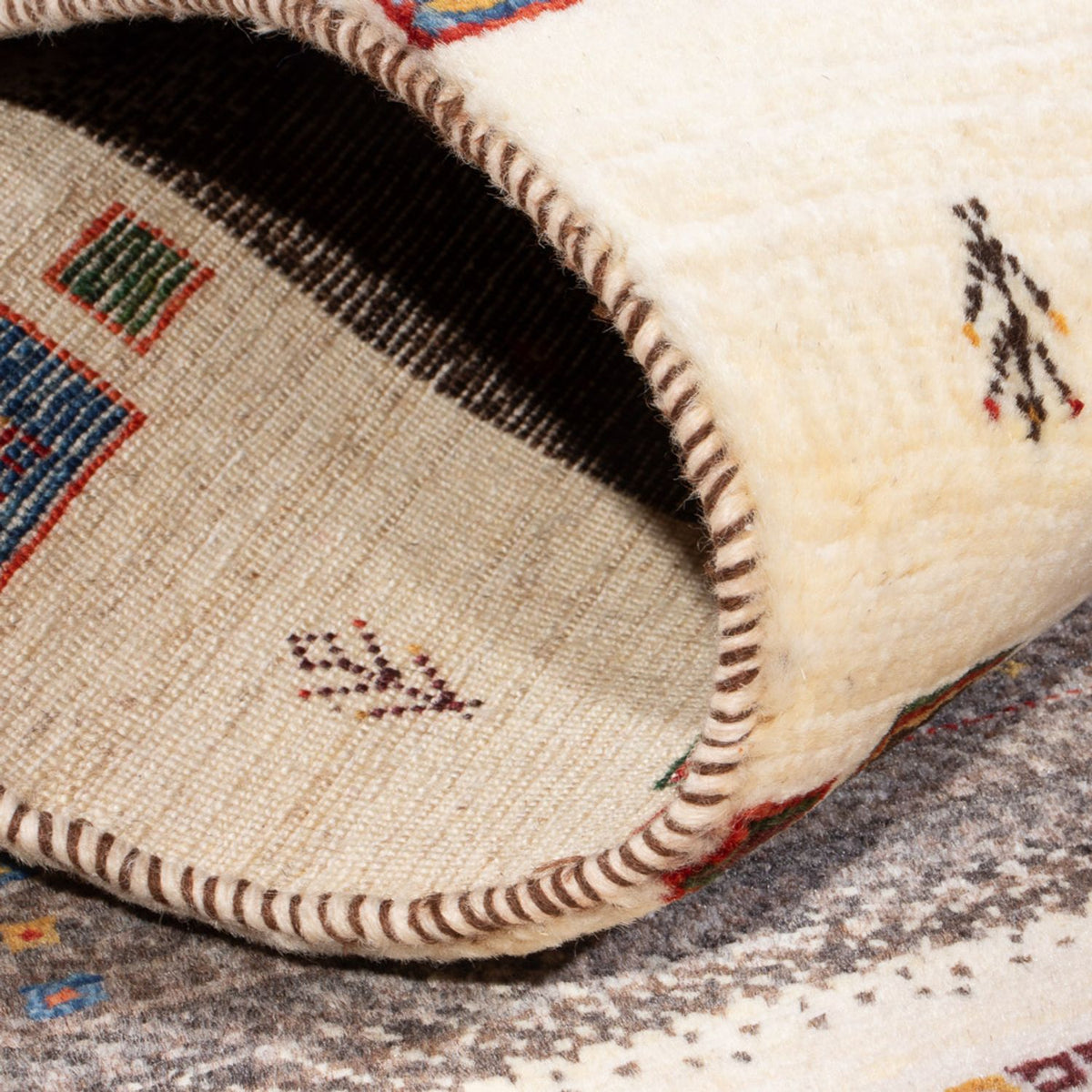 Tappeto Gabbeh - Loribaft Persero - 126 x 84 cm - multicolore