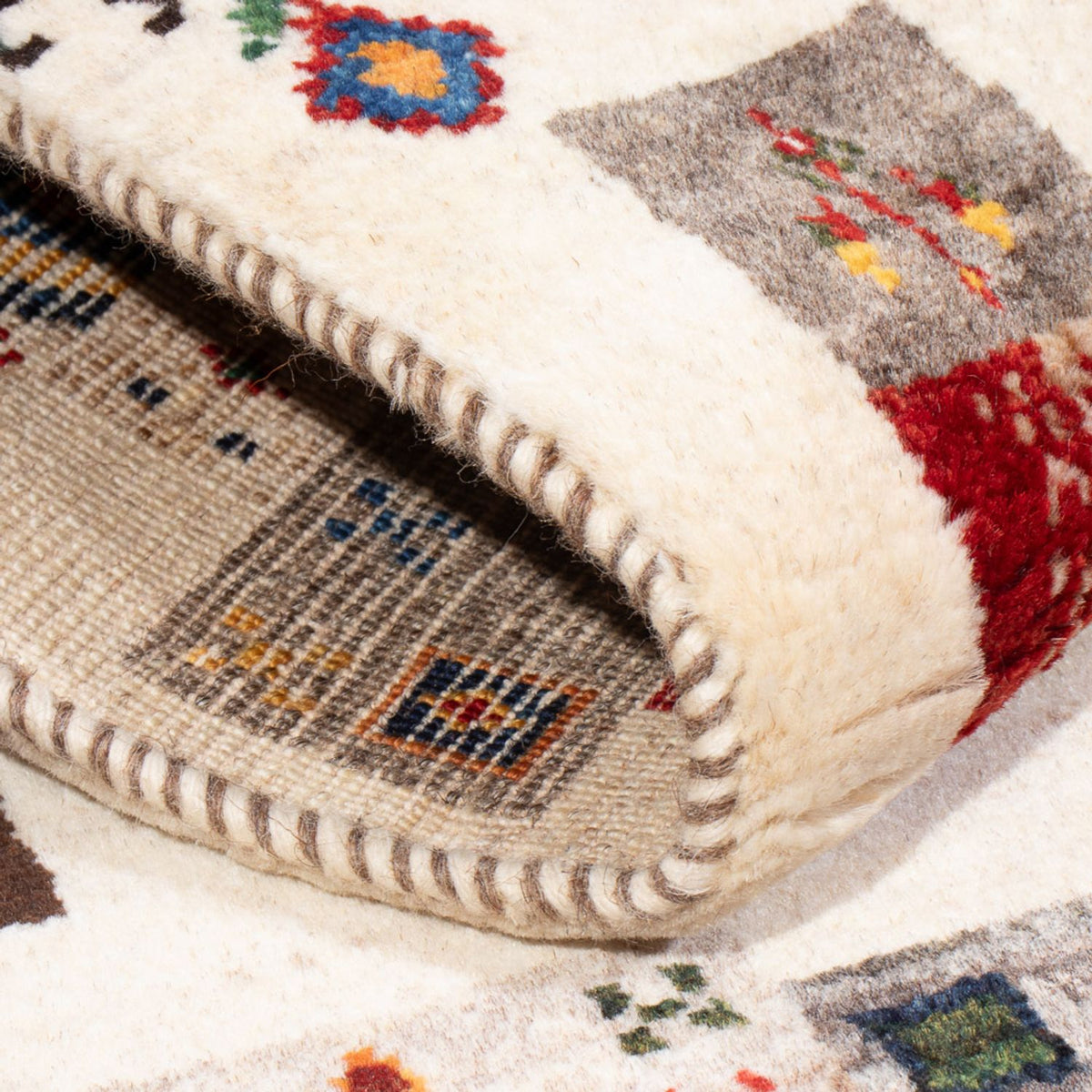 Tappeto Gabbeh - Loribaft Persero - 126 x 88 cm - multicolore