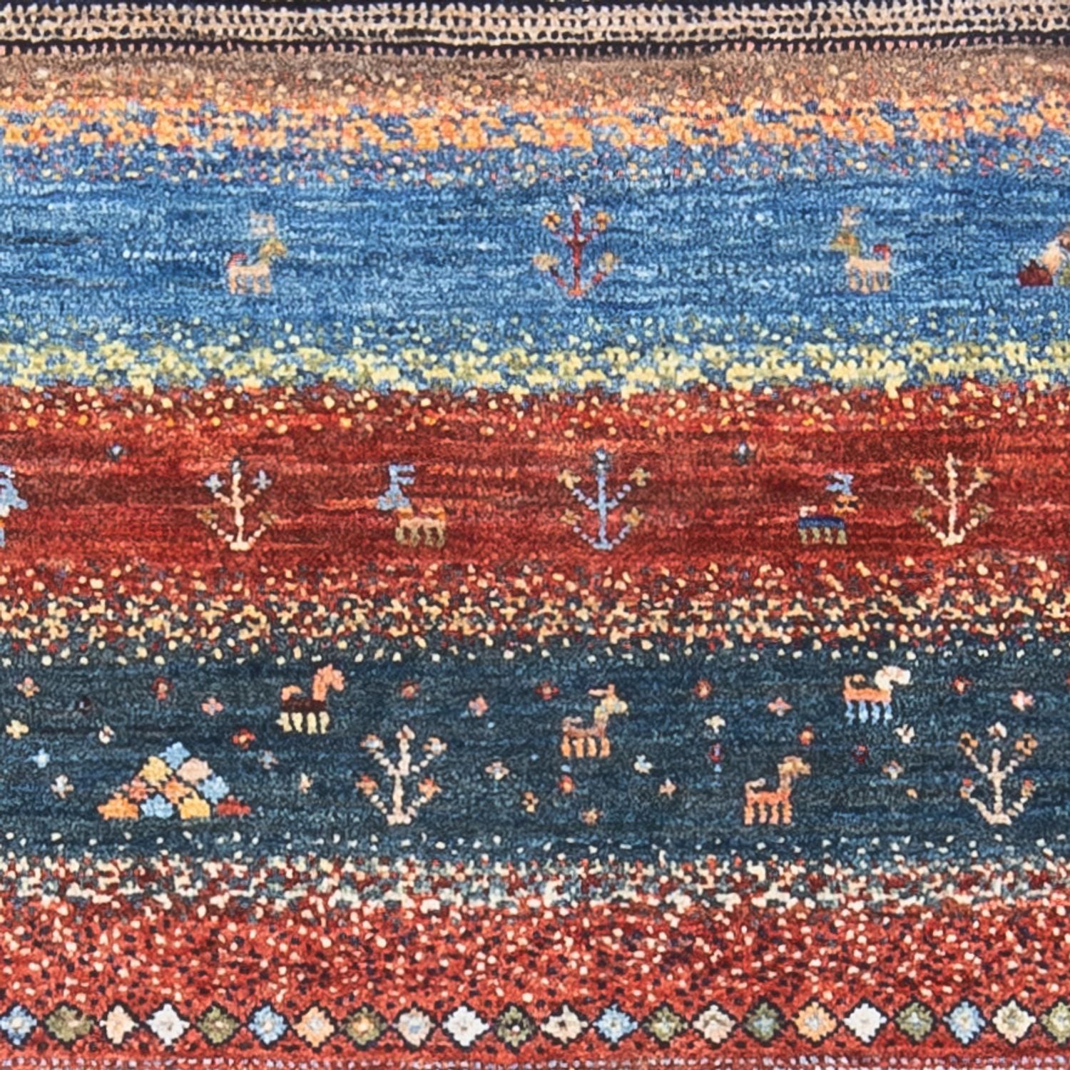Tappeto Gabbeh - Loribaft Persero - 130 x 80 cm - multicolore