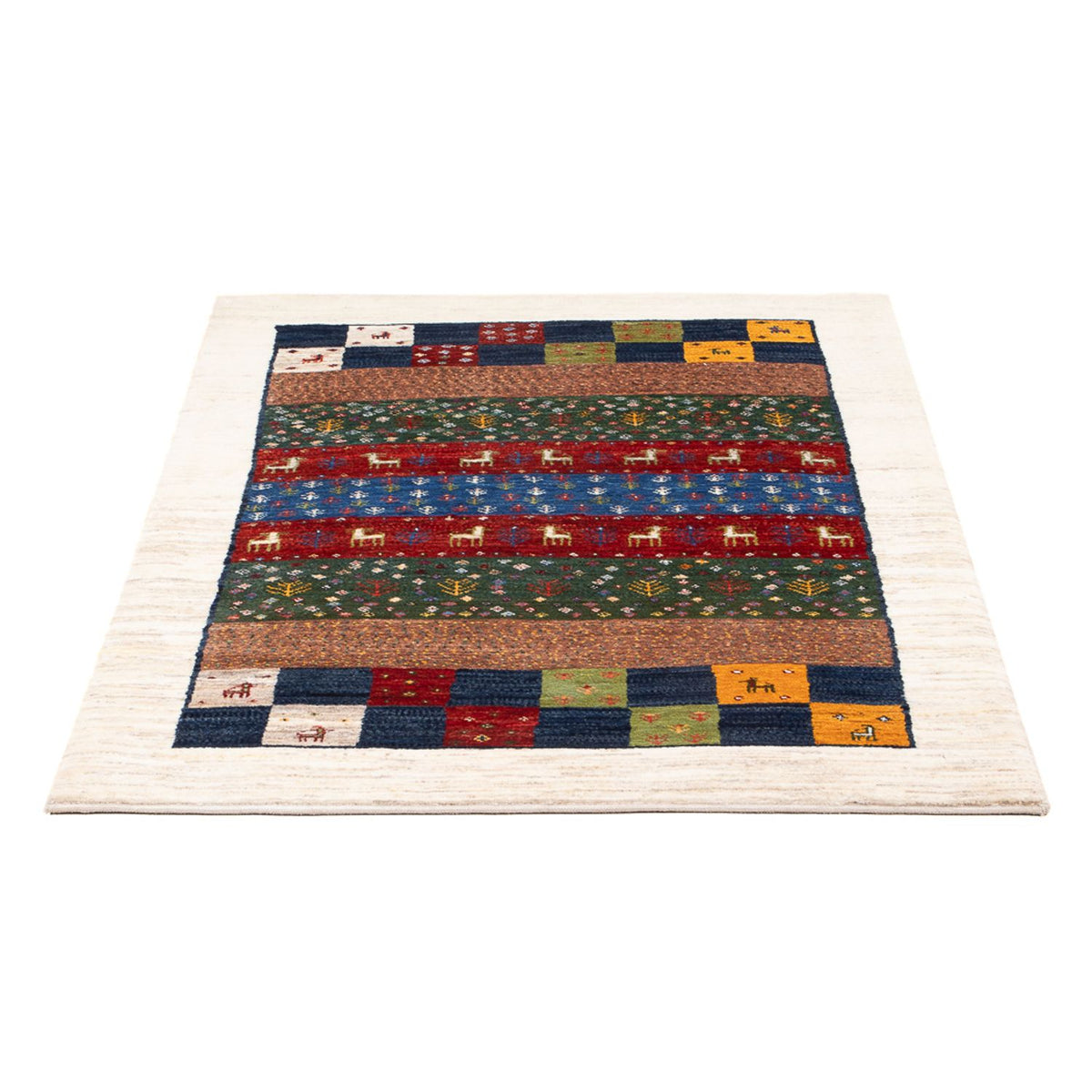 Tappeto Gabbeh - Loribaft Persero - 131 x 86 cm - multicolore