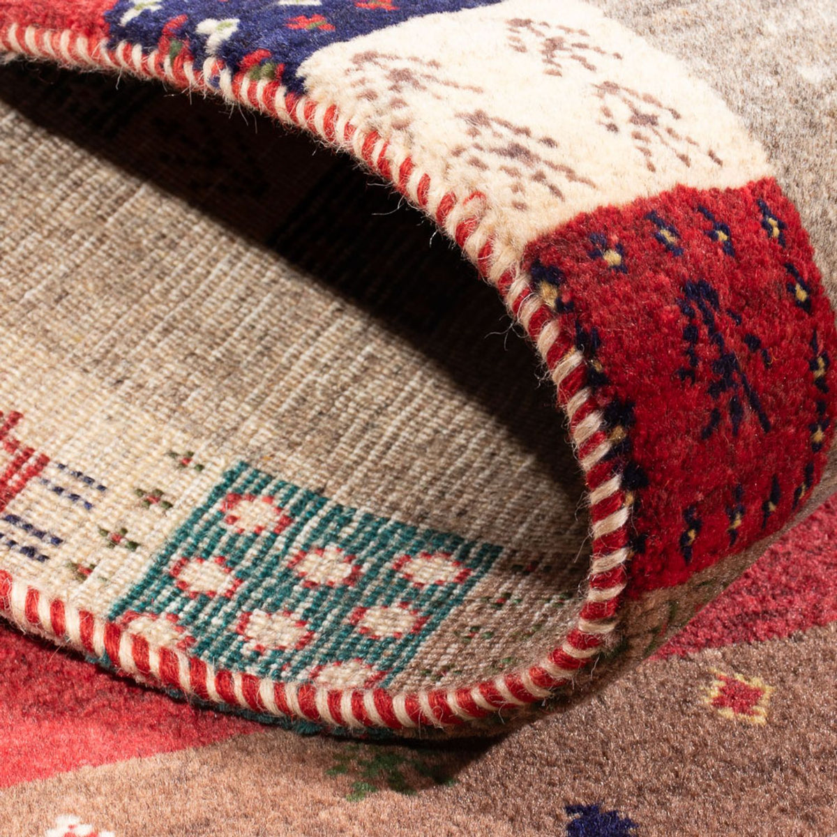 Tappeto Gabbeh - Loribaft Persero - 122 x 83 cm - multicolore