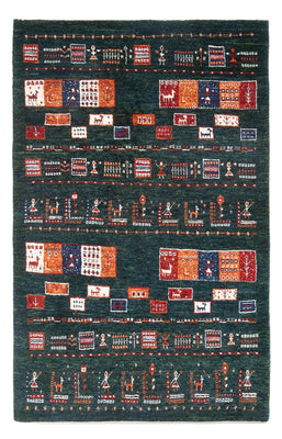 Tappeto Gabbeh - Loribaft Persero - 135 x 85 cm - verde scuro