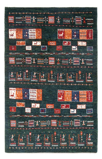 Tappeto Gabbeh - Loribaft Persero - 135 x 85 cm - verde scuro