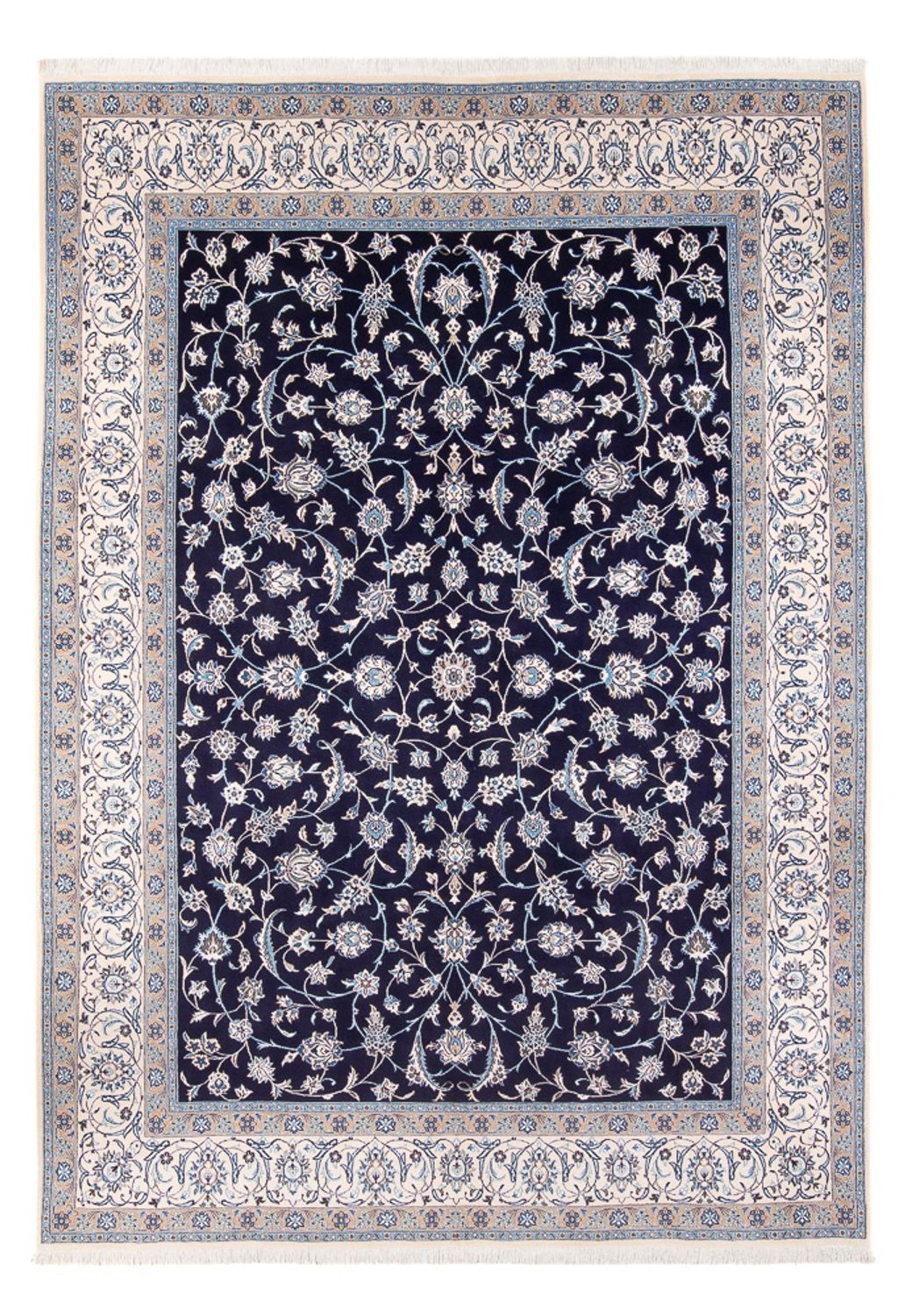 Tappeto Persero - Nain - 354 x 247 cm - blu scuro