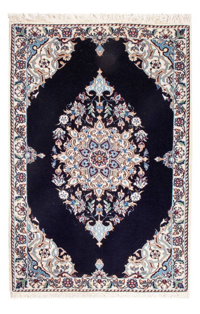 Nain - 6La Tappeto 50x76cm - Tappeto persiano - blu scuro