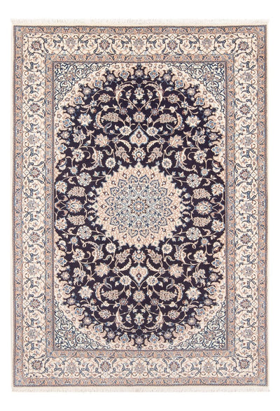 Nain - 6La Tappeto 130x200cm - Tappeto persiano - blu scuro