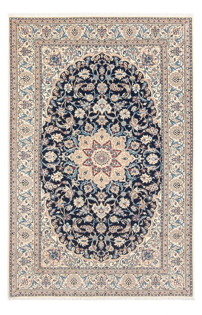 Nain - 6La Tappeto 133x196cm - Tappeto persiano - blu scuro