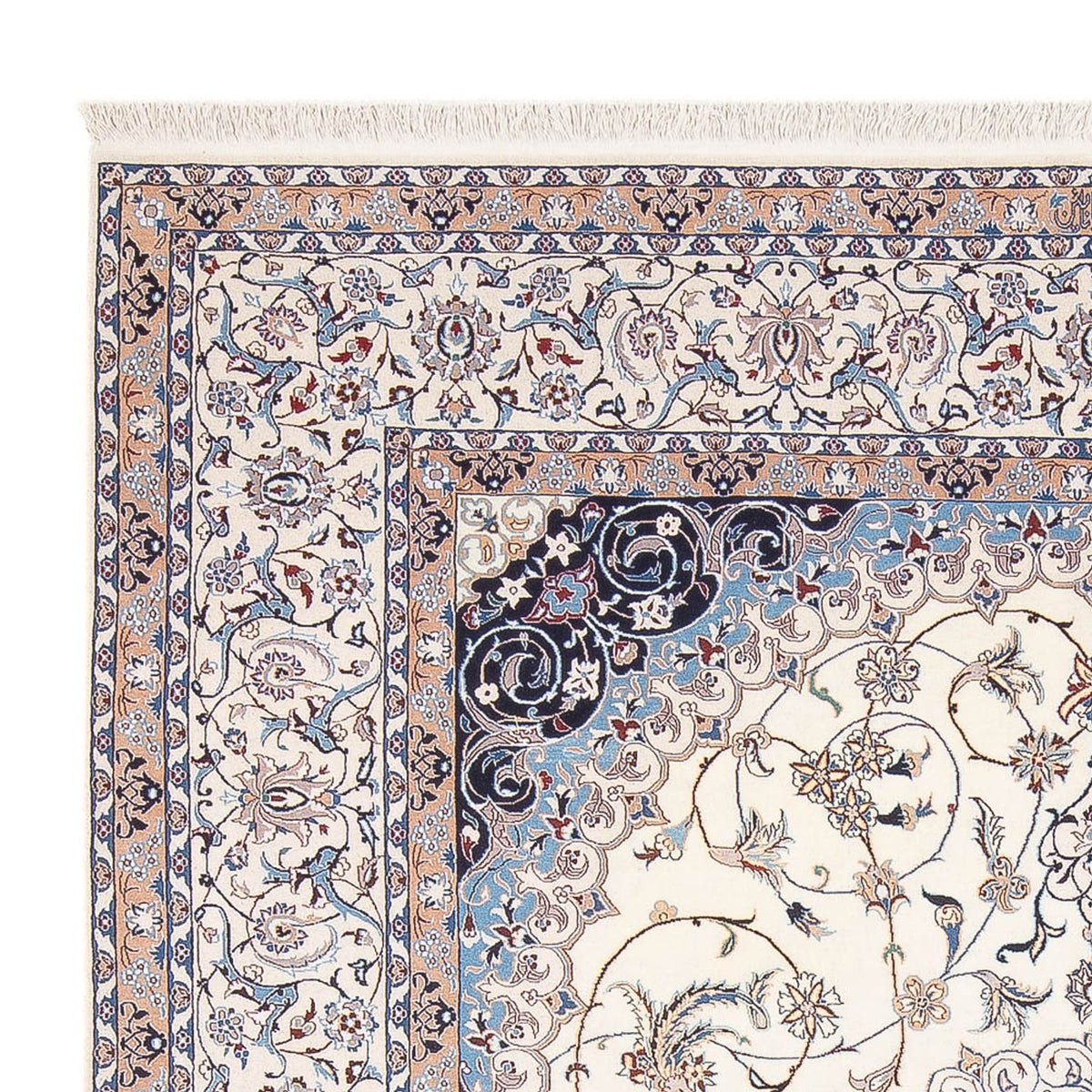 Nain - 6La Tappeto 210x263cm - Tappeto persiano - crema