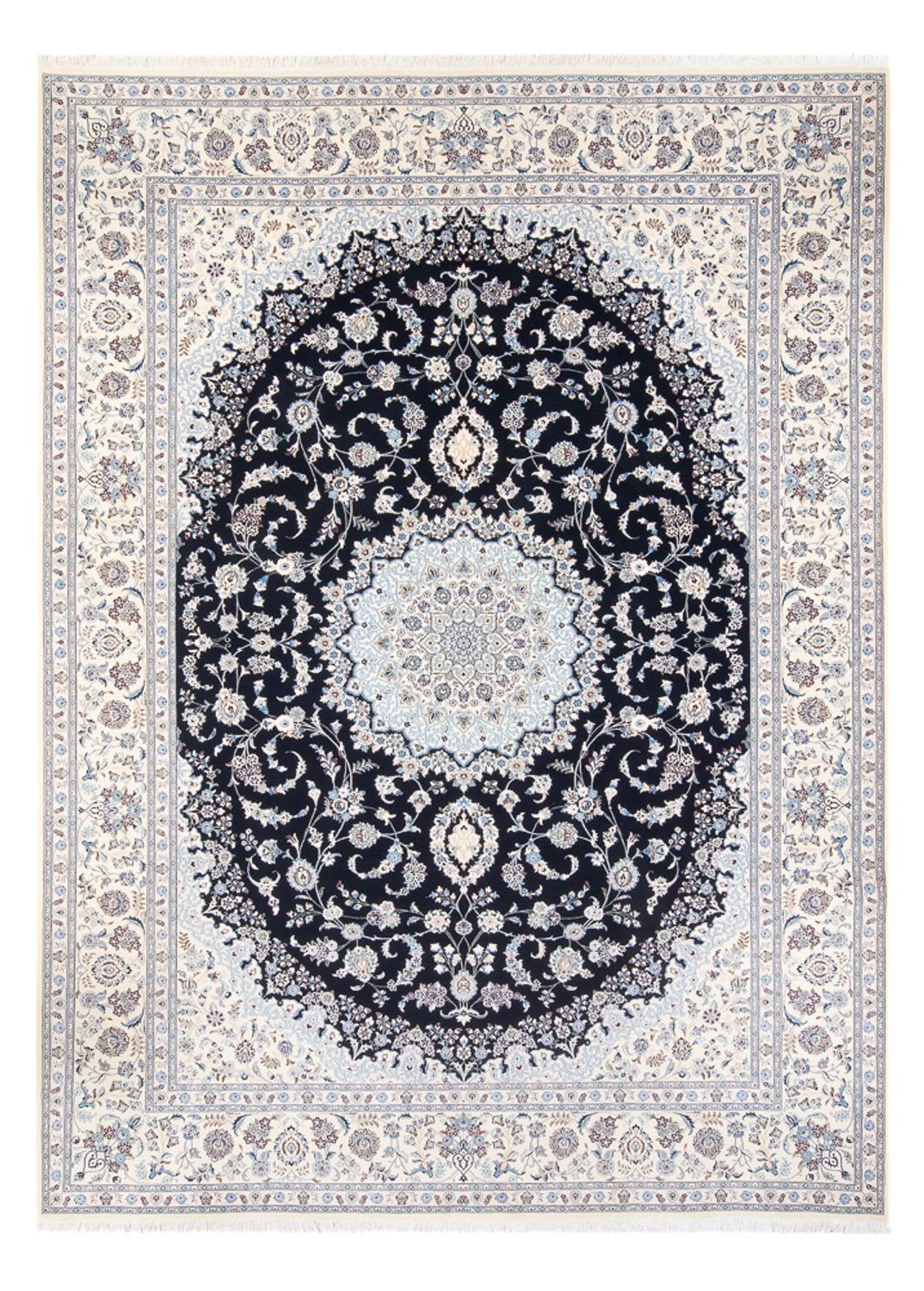 Tappeto Persero - Nain - Premio - 345 x 252 cm - blu scuro
