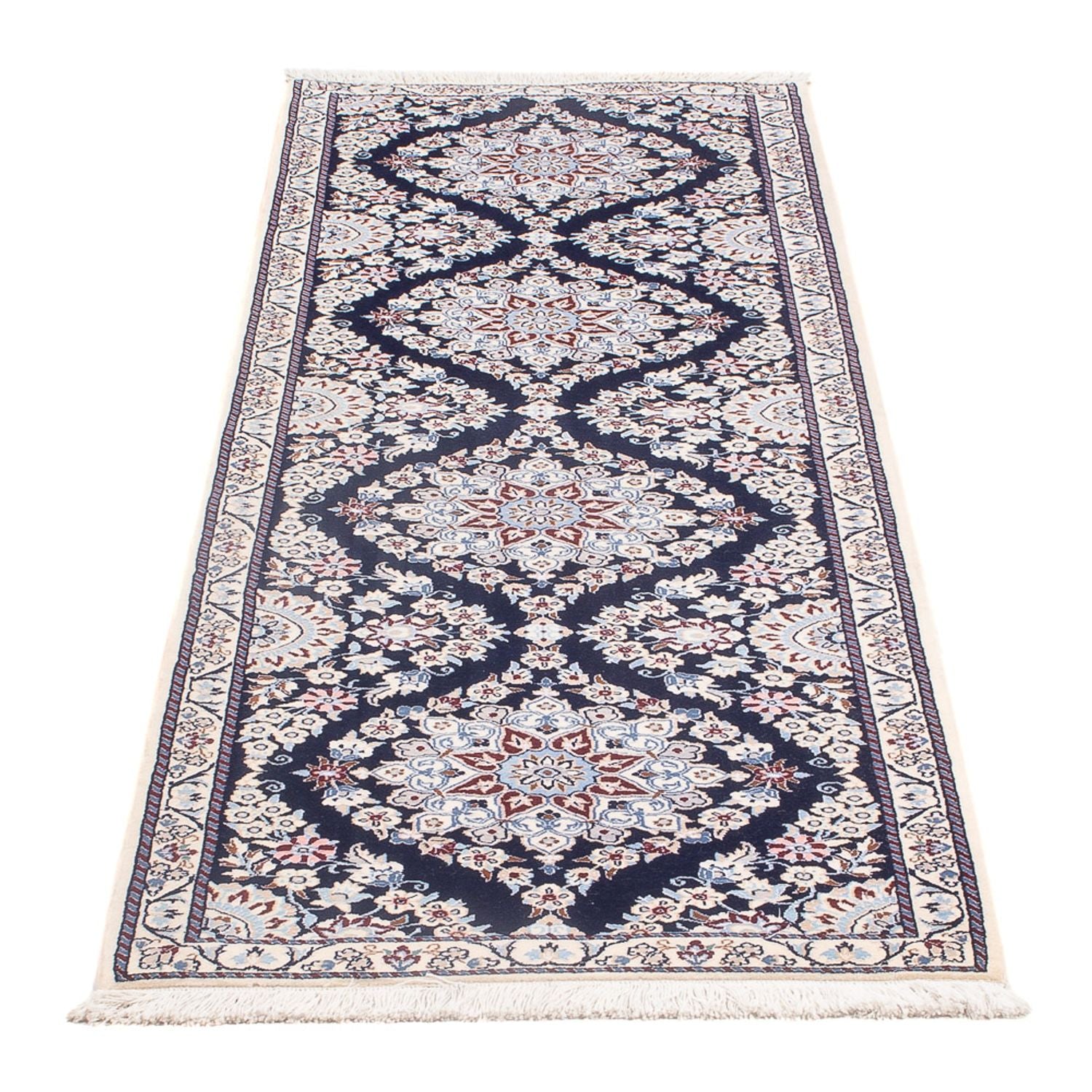 Tappeto corsia Tappeto Persero - Nain - Premio - 188 x 58 cm - blu scuro