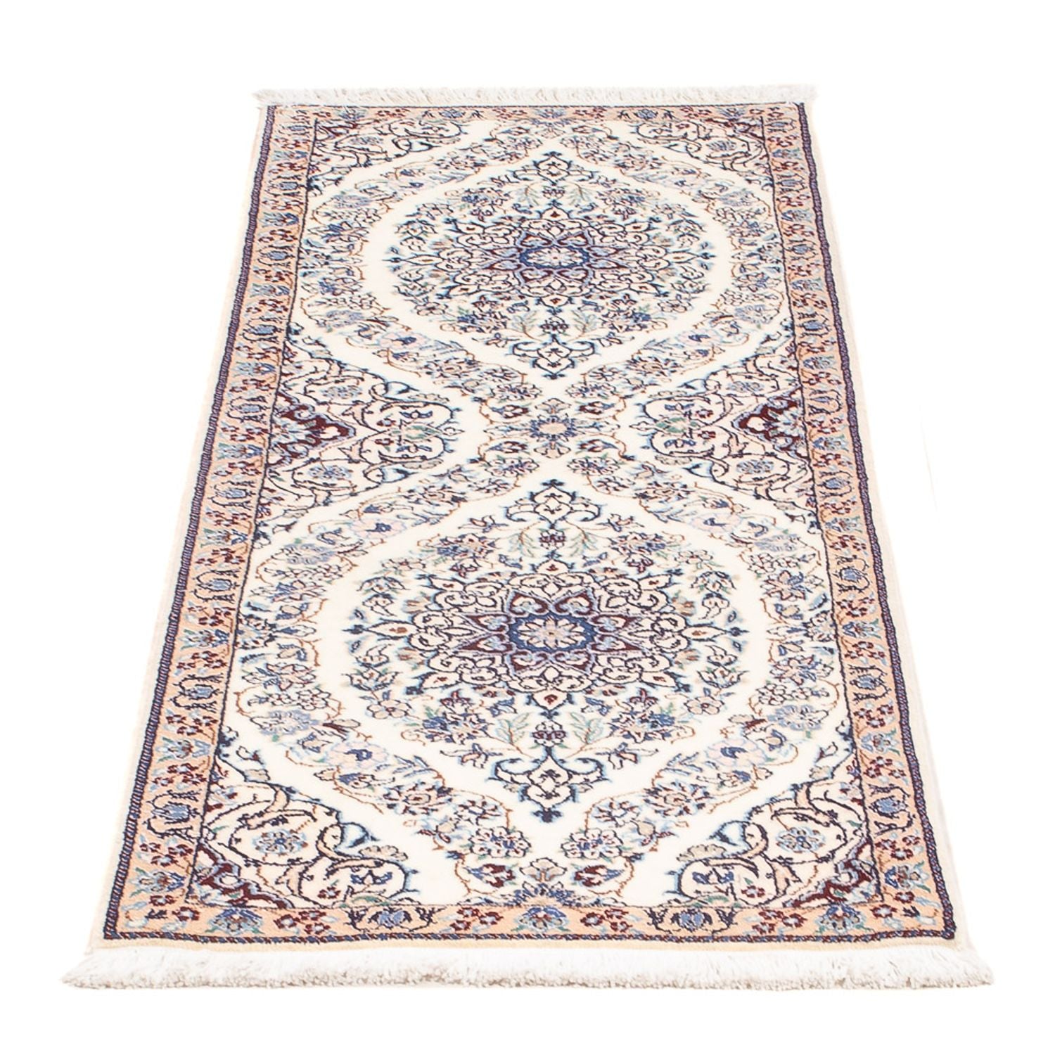 Tappeto corsia Tappeto Persero - Nain - Premio - 147 x 48 cm - crema