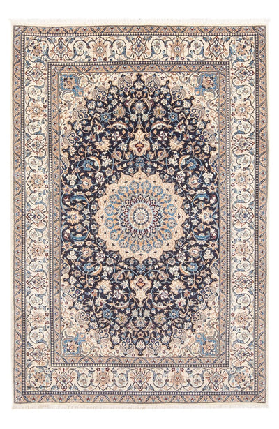 Nain - 6La Tappeto 129x202cm - Tappeto persiano - blu scuro