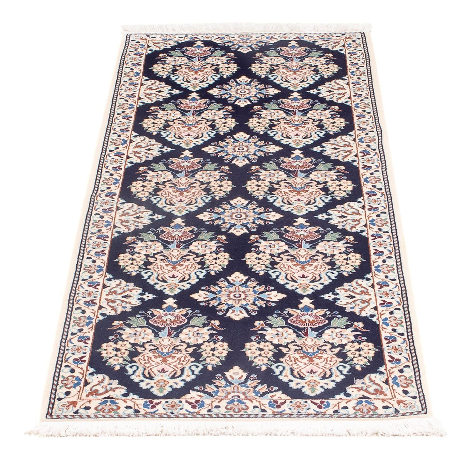 Tappeto corsia Tappeto Persero - Nain - Premio - 145 x 53 cm - blu scuro