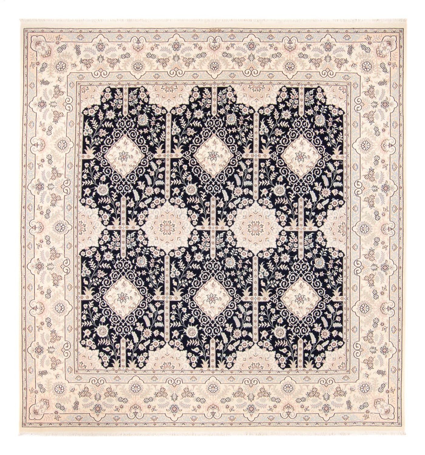 Tappeto Persero - Nain - 263 x 245 cm - blu scuro