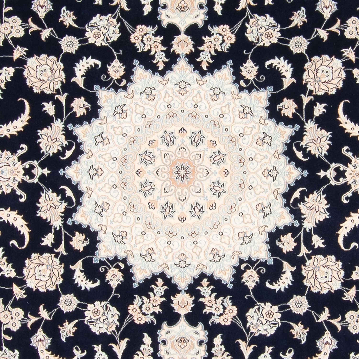 Tappeto Persero - Nain - 261 x 223 cm - blu scuro