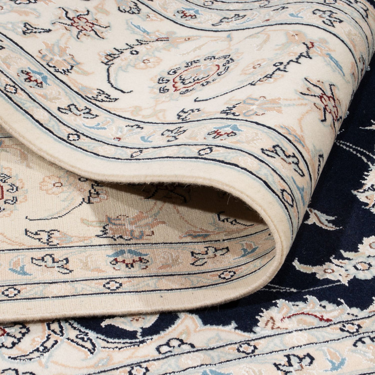 Tappeto Persero - Nain - 261 x 223 cm - blu scuro