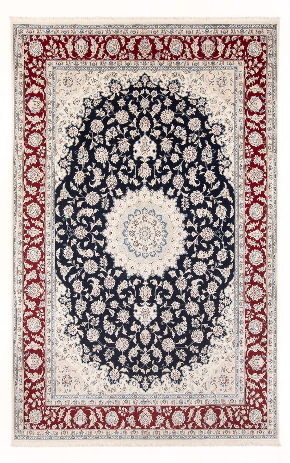 Tappeto Persero - Nain - 297 x 198 cm - blu scuro
