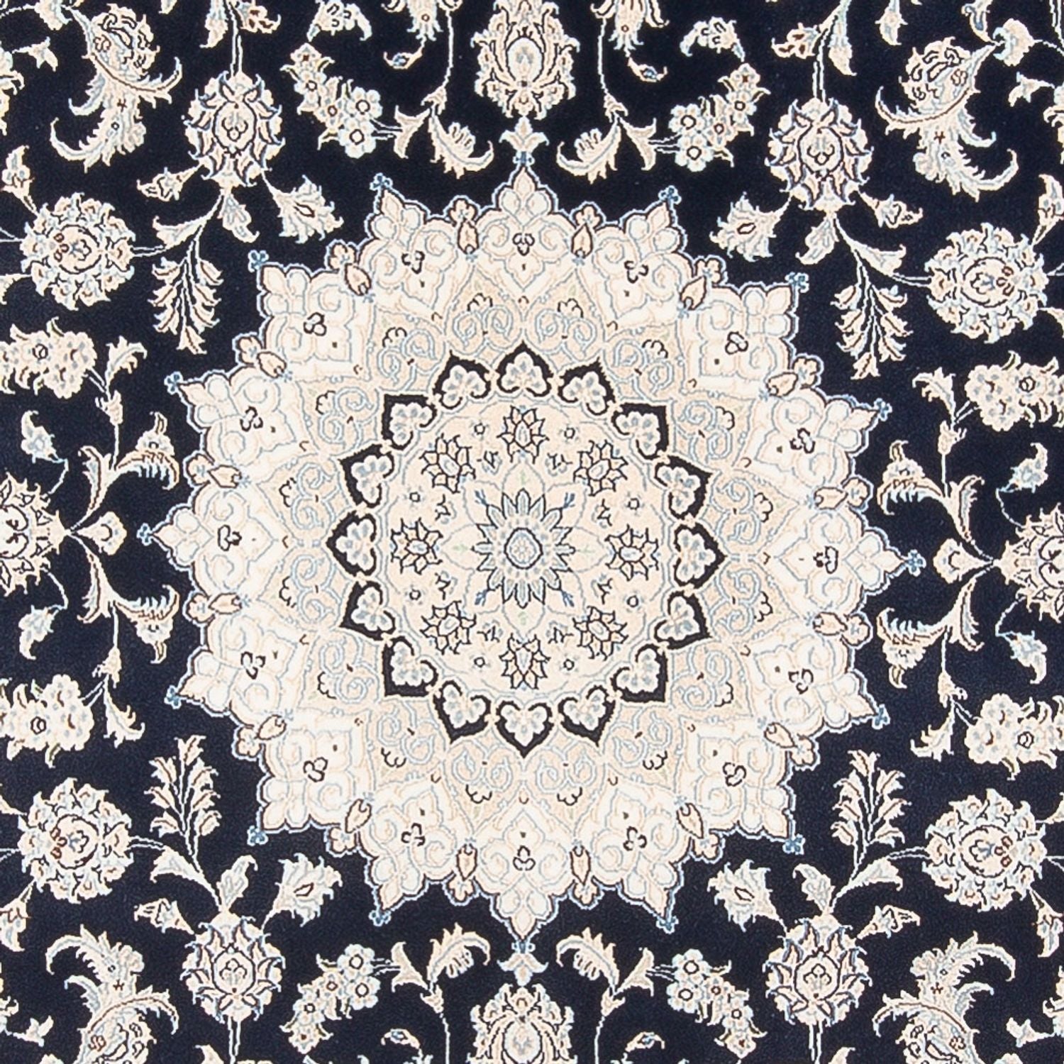 Tappeto Persero - Nain - 296 x 198 cm - blu scuro