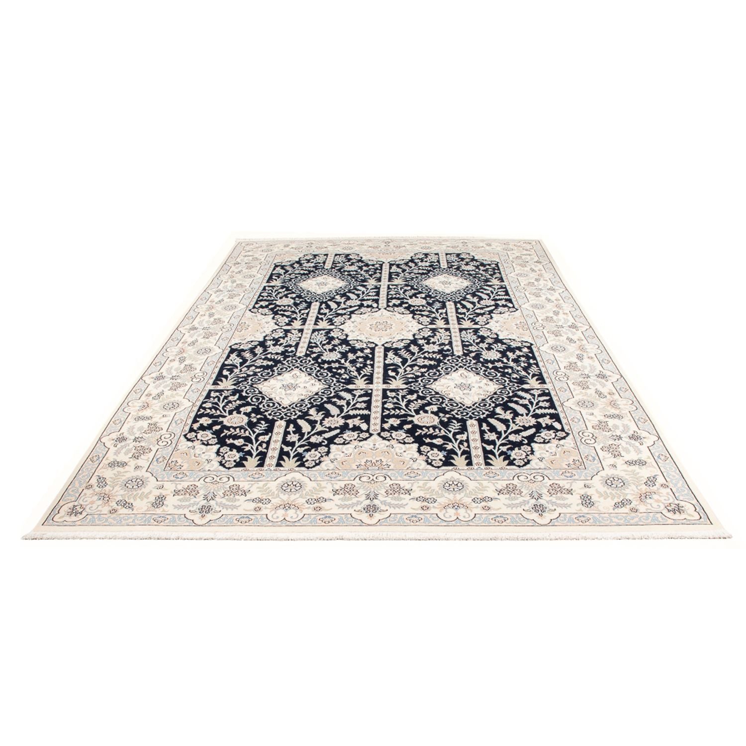 Tappeto Persero - Nain - Premio - 312 x 202 cm - blu scuro