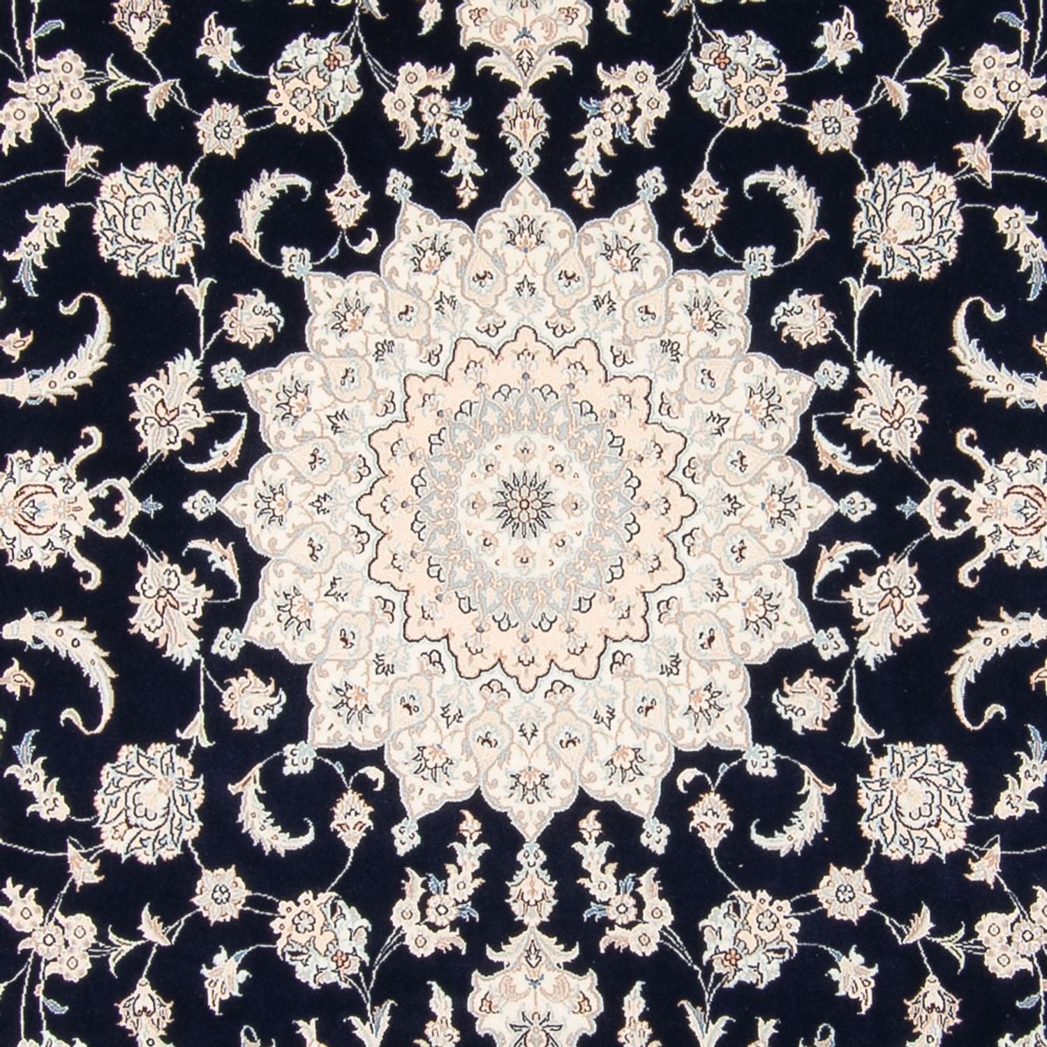 Tappeto Persero - Nain - 280 x 227 cm - blu scuro