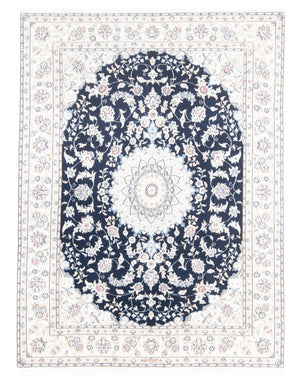 Tappeto Persero - Nain - Reale - 196 x 147 cm - blu scuro