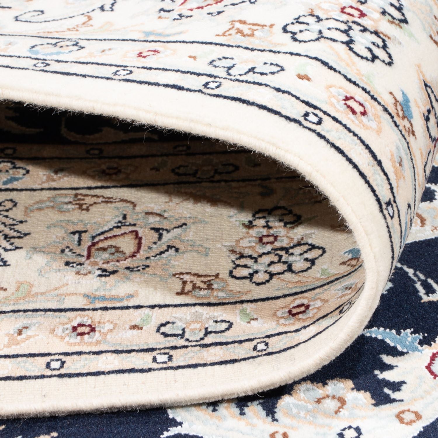 Tappeto Persero - Nain - Premio - 207 x 146 cm - blu scuro
