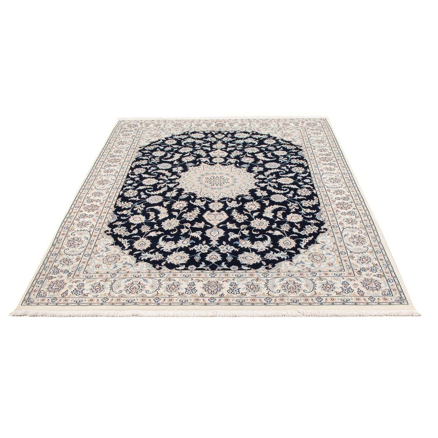 Tappeto Persero - Nain - Premio - 207 x 146 cm - blu scuro