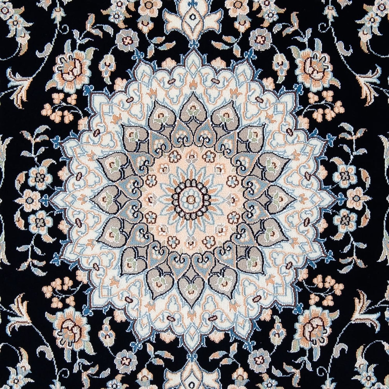 Tappeto Persero - Nain - Premio - 204 x 149 cm - blu scuro