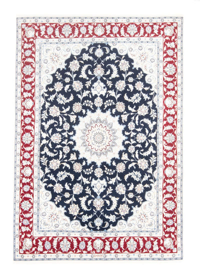 Nain - 9La Tappeto 145x203cm - Tappeto persiano - blu scuro