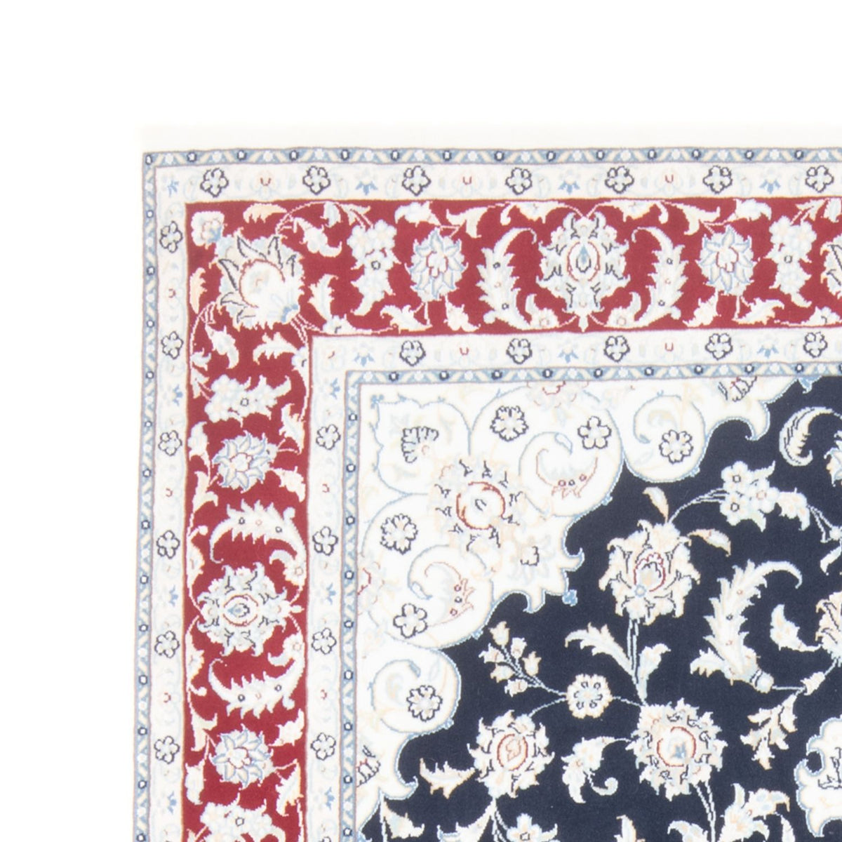 Tappeto Persero - Nain - Reale - 203 x 145 cm - blu scuro