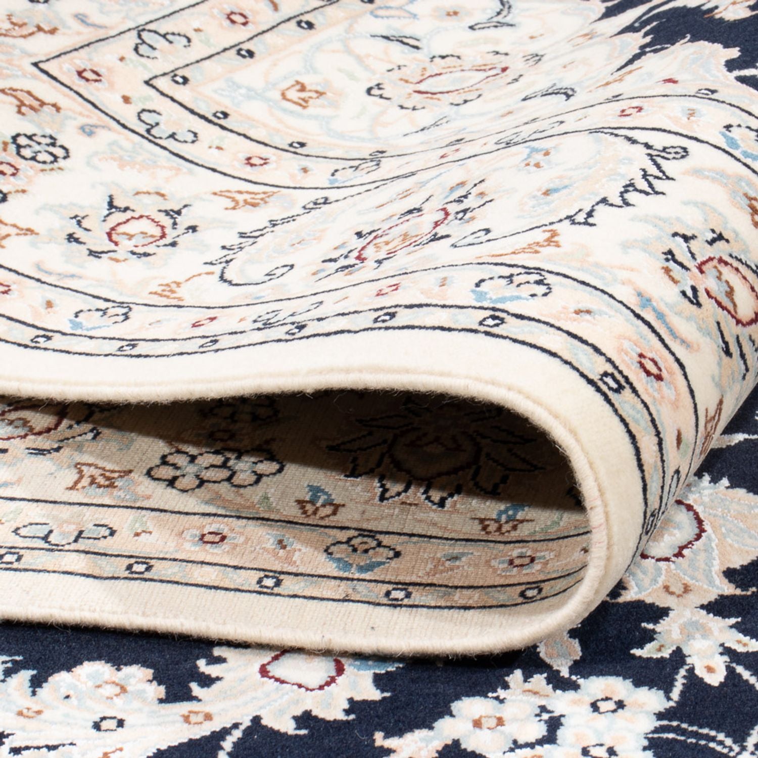 Tappeto Persero - Nain - Premio - 203 x 147 cm - blu scuro