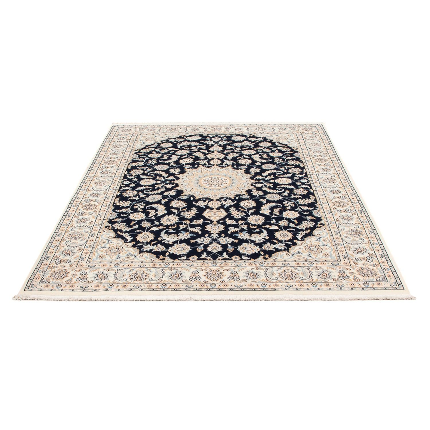 Tappeto Persero - Nain - Premio - 205 x 148 cm - blu scuro