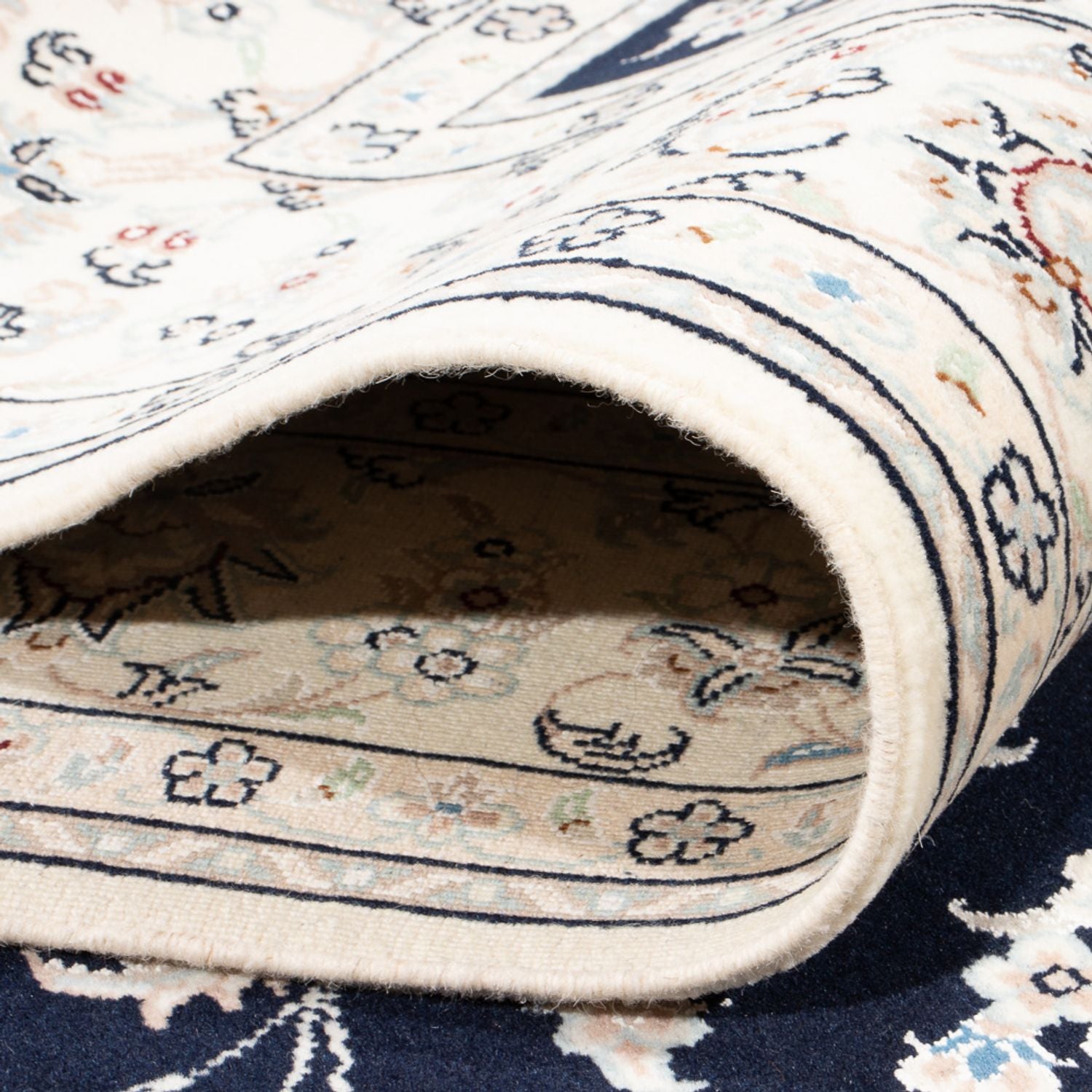 Tappeto Persero - Nain - Premio - 200 x 147 cm - blu scuro