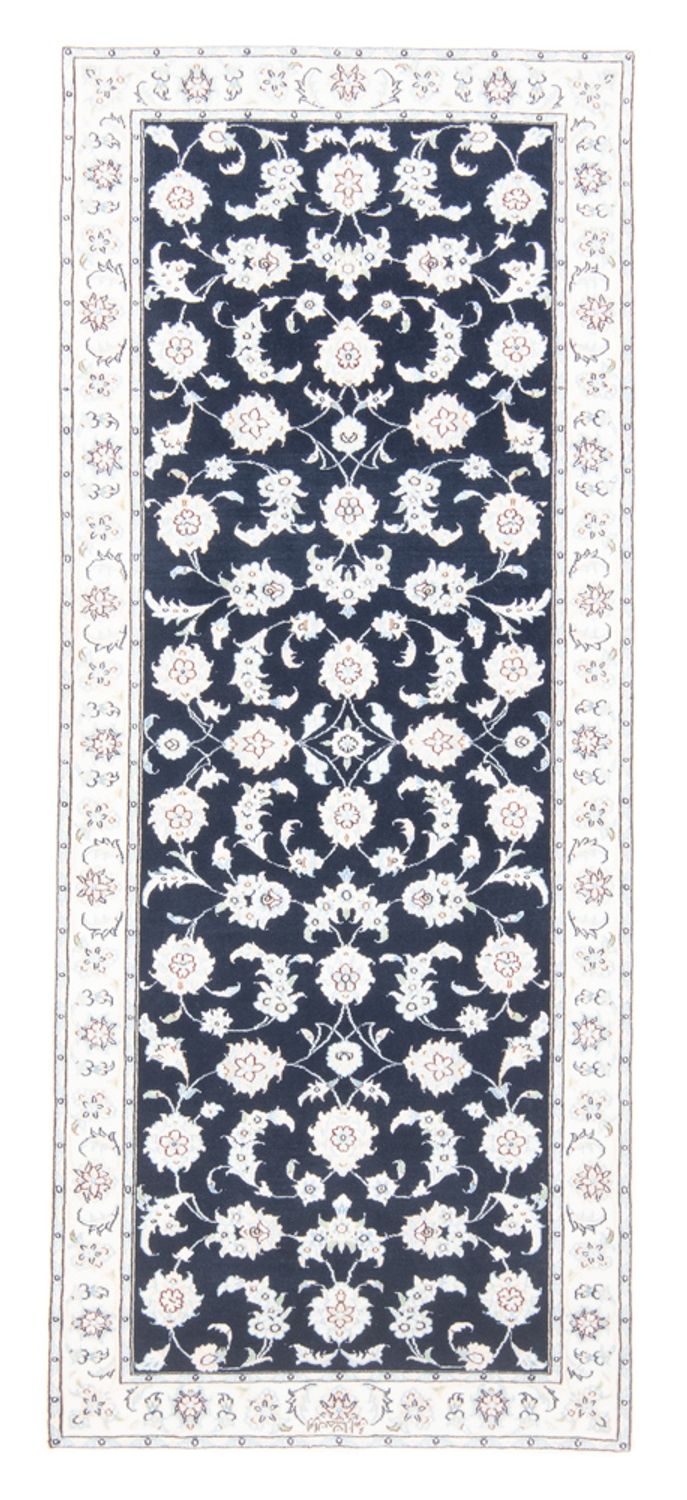 Tappeto corsia Tappeto Persero - Nain - Reale - 194 x 82 cm - blu scuro