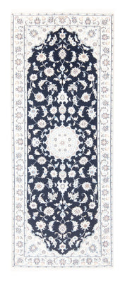 Tappeto corsia Tappeto Persero - Nain - Reale - 197 x 81 cm - blu scuro