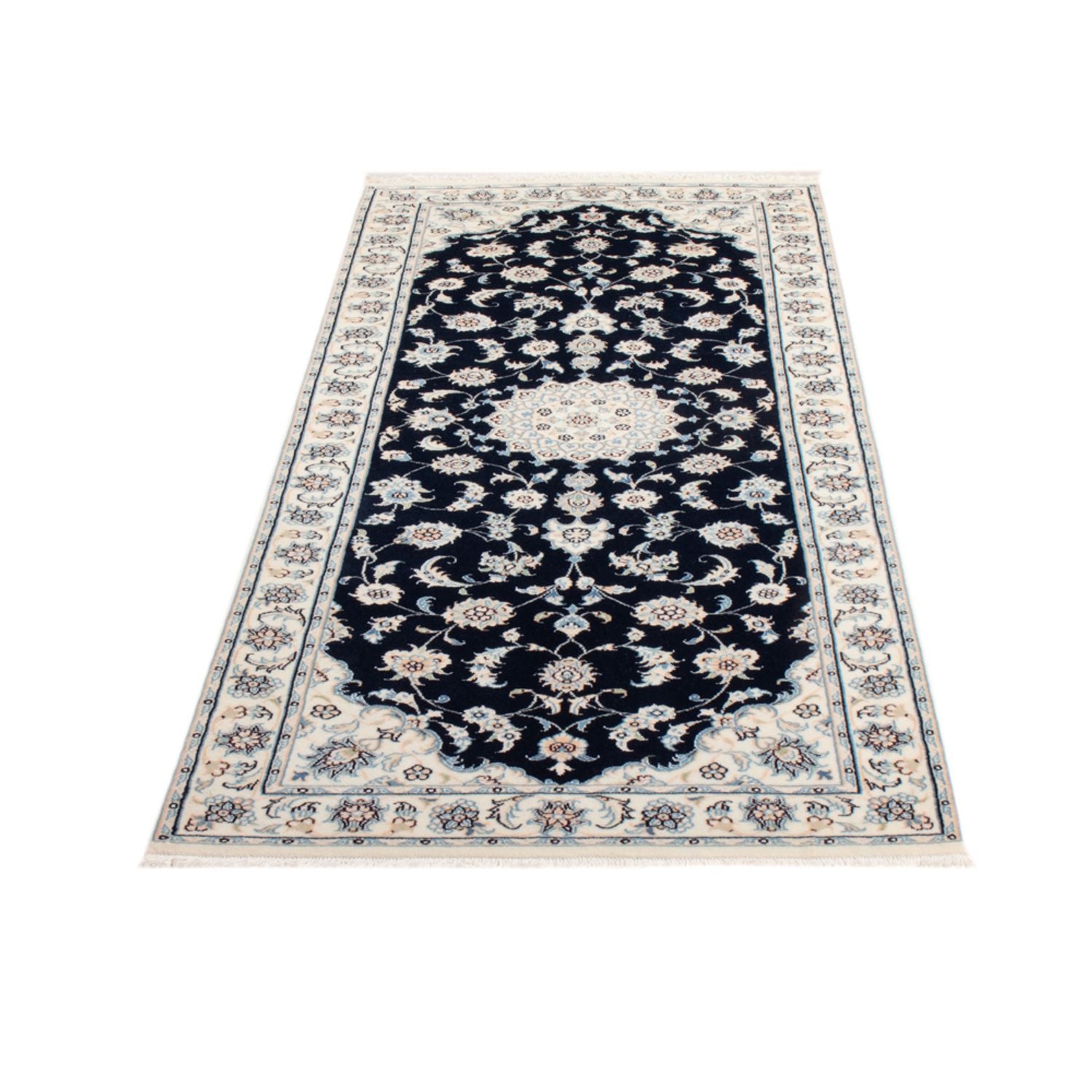 Tappeto corsia Tappeto Persero - Nain - Reale - 197 x 81 cm - blu scuro